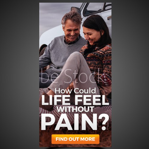 Make a Creative Banner Ad For Pain Topic
