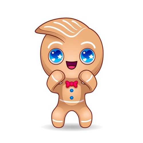 kawaii gingerbread cookie