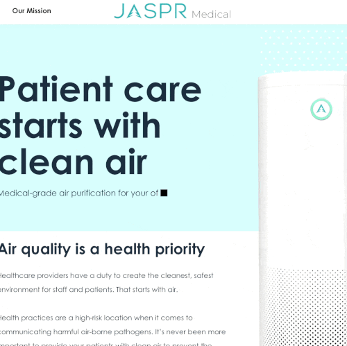 Jaspr Air web design and animation
