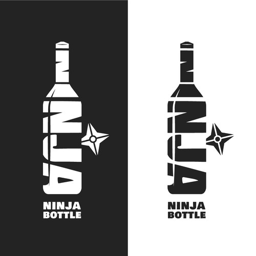 Playful Logo Design for Ninja Bottle