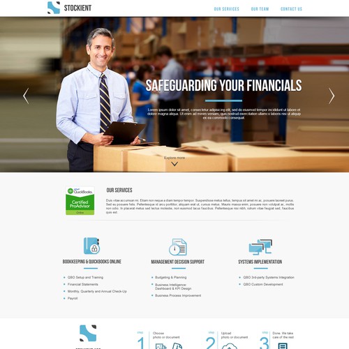 Winning design for Accounting company