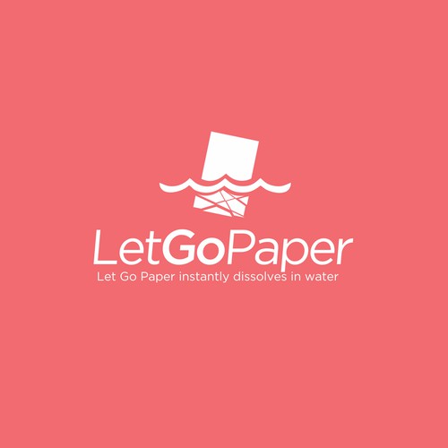 logo to represent Let Go Paper, which dissolves instantly in water.