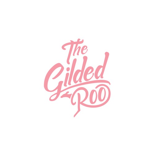Typography logo for The Gilded Roo