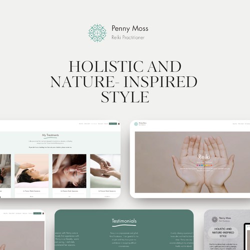 Website Design for Penny Moss Reiki Practitioner