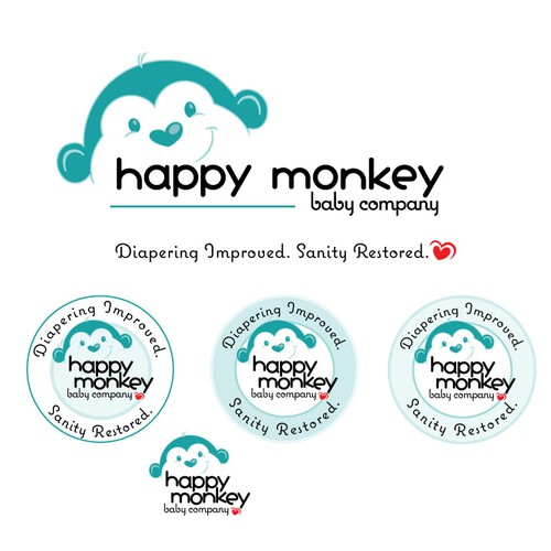 Cute Monkey for Logo Design