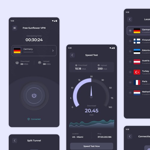 Free VPN Mobile App Design