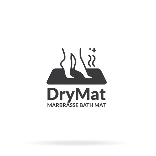 Logo concept for DryMat, Marbrasse Bath Mat