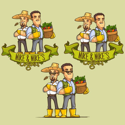 Character design for Mike & Mike's Organics