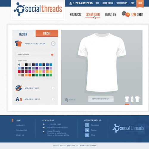 Webdesign for Social Threass