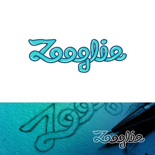 Zooglie Hand-drawn Logo