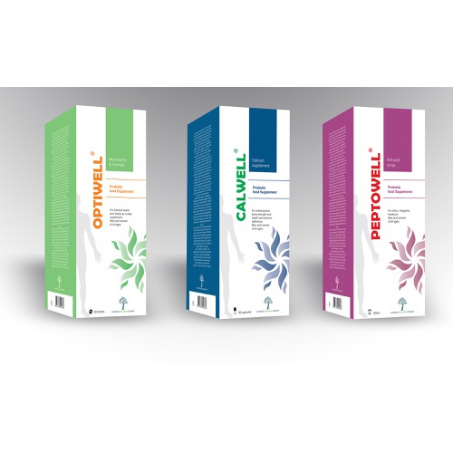 Create a capturing packaging design for Large InternationalNutriceutical/ Vitamin company: Superior Wellness