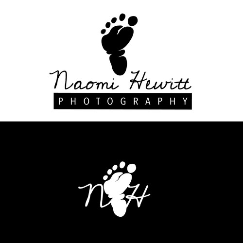 Bold logo concept for newborn photography