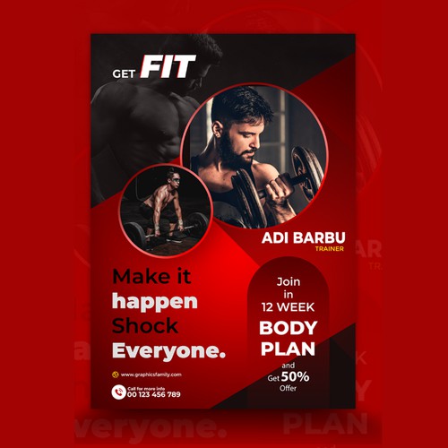 Gym & Fitness Flyer Design