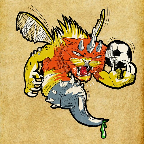 Help +ME!!!!! WTF! WTF!  PART III.  Help +ME!!!!! The saga continues- illustrate a badass traumatized &deformed mascot!