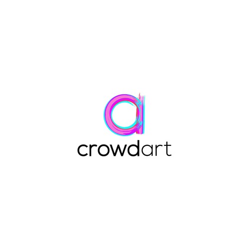 crowdart logo with the initials.