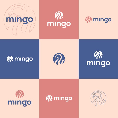 Minimalist logo for mingo