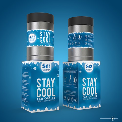 Stay Cool Can Cooler Packaging Design