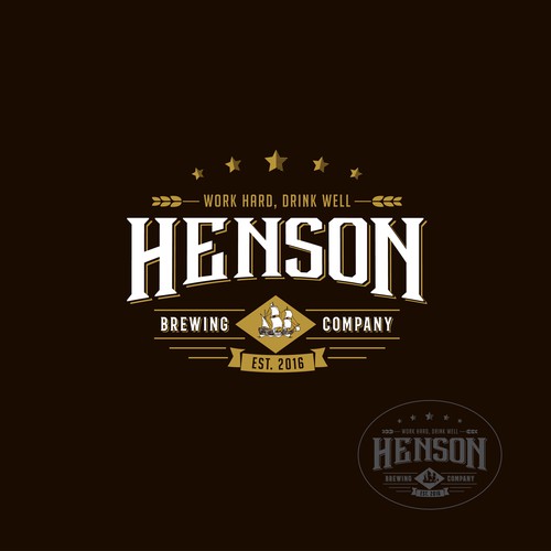 Logo for a Brewery of Los Angeles, CA