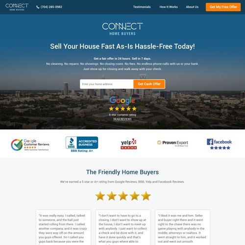 Home Buying Company - Landing Page Design