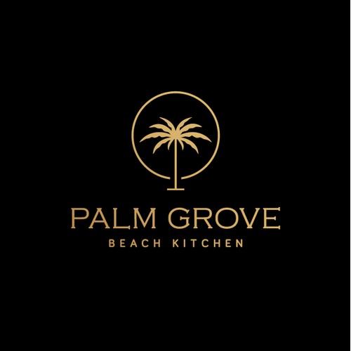 Logo for a beach kitchen in luxury resort