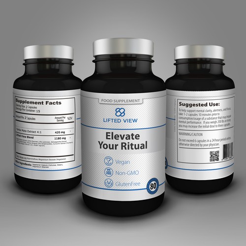 Supplement Pill Packaging Labels