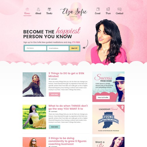 Life Coach Needs Beautiful Landing Page Design