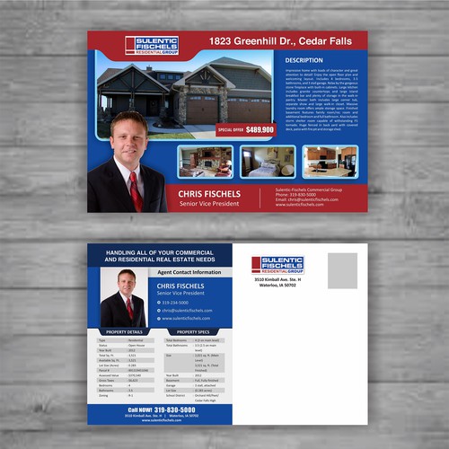 Top producing real estate agent needs a new, eye-catching postcard!