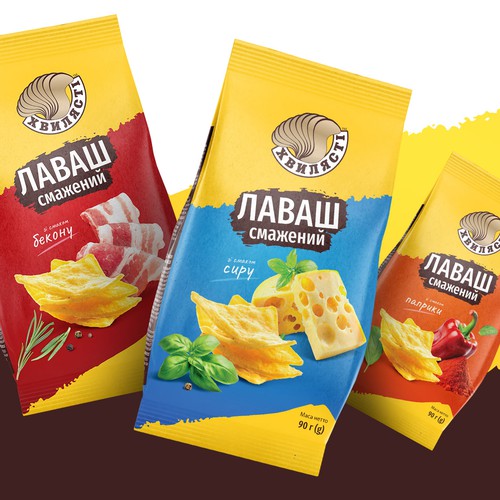 Packaging Design for a Lavash Snack Line
