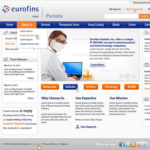 New Home Page Design for e-Commerce Site