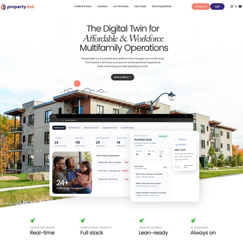 Cool proptech website theme need to serve the affordable housing market