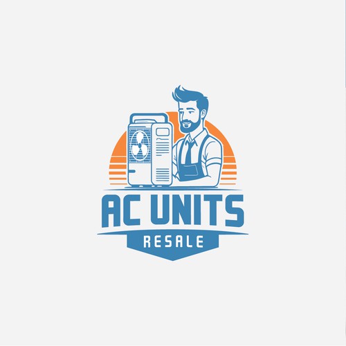 Clean Logo Design for AC Units Resale