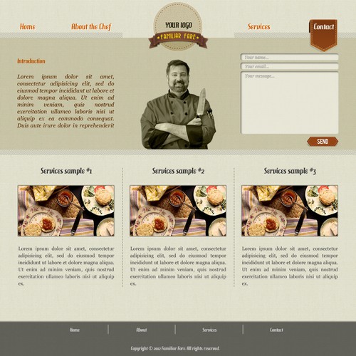 Create the next website design for Chic Personal Chef