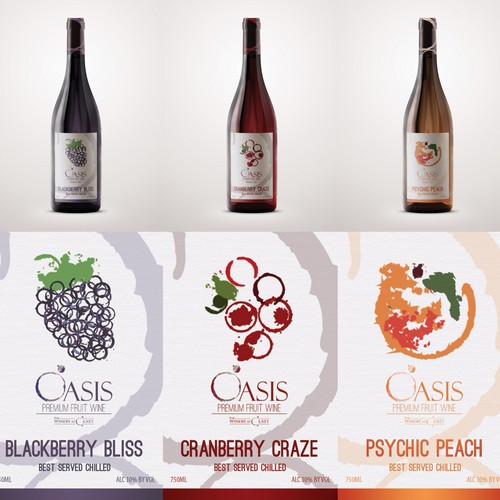 Wine Label for Fruit-Infused Wines