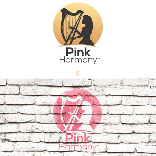 Make a fun & trendy logo for the lifestyle brand Pink Harmony