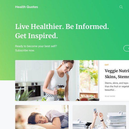Design website for New Health Insurance Startup