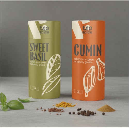 Branding and packaging for tsp spice