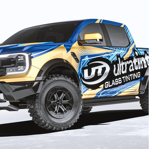 Window Tinting Truck Wrap