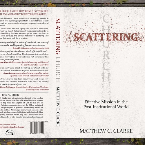 Book Cover Design For Scattering Church