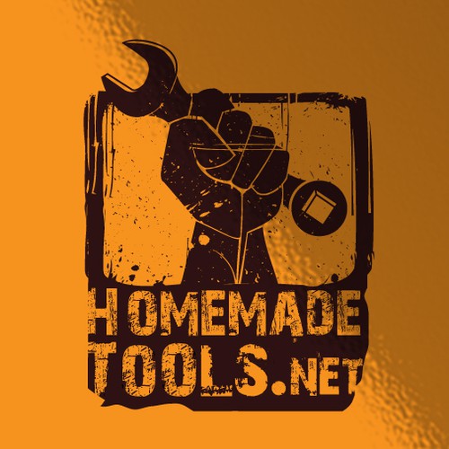 Create a "raised fist" logo for HomemadeTools.net
