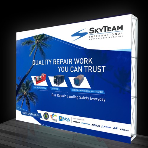 Tradeshow Booth Design for Skyteam
