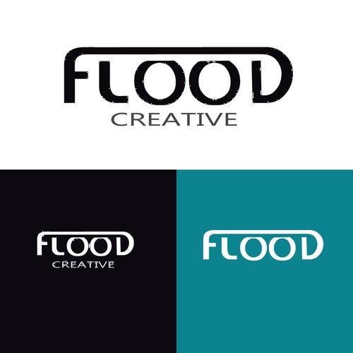FLOOD logo for creative design agency.