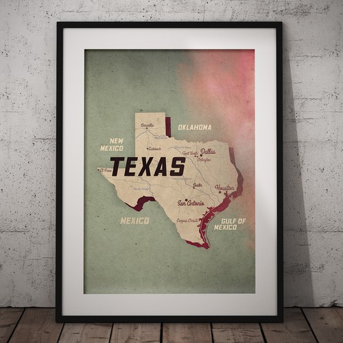 Map-Texas design