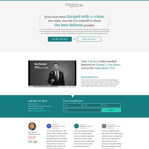 landing page