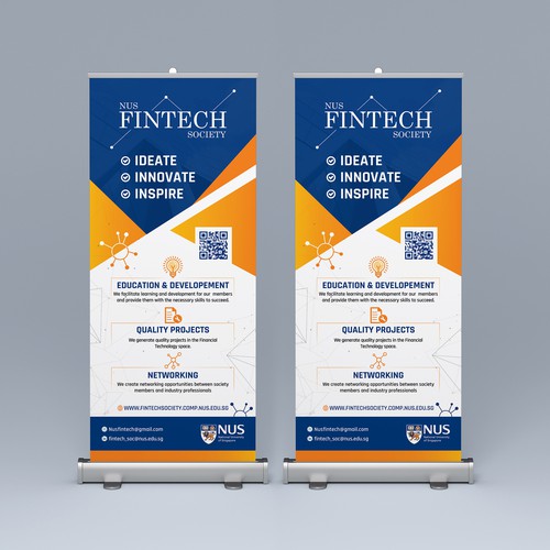 standing banner design