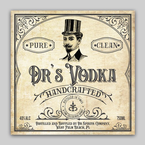 Craft Vodka label