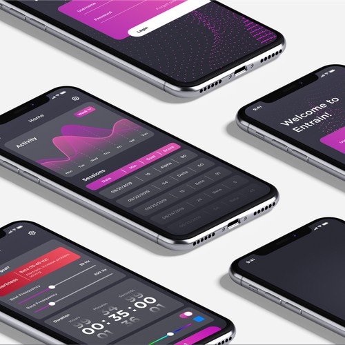 APP DESIGN "Entrain - A Better You"