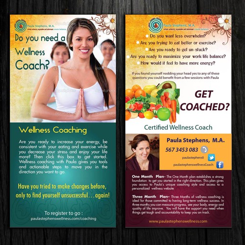 New postcard, flyer or print wanted for Paula Stephens Wellness