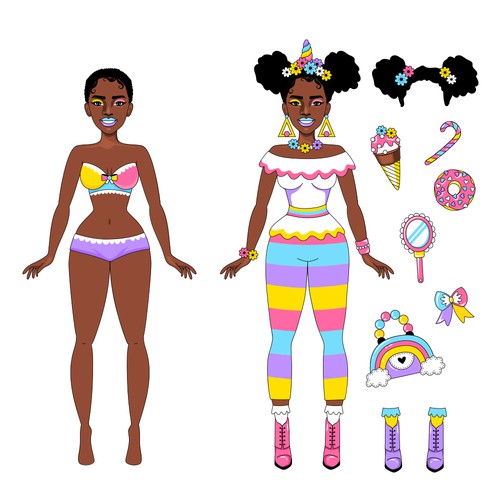 Paper Doll character 