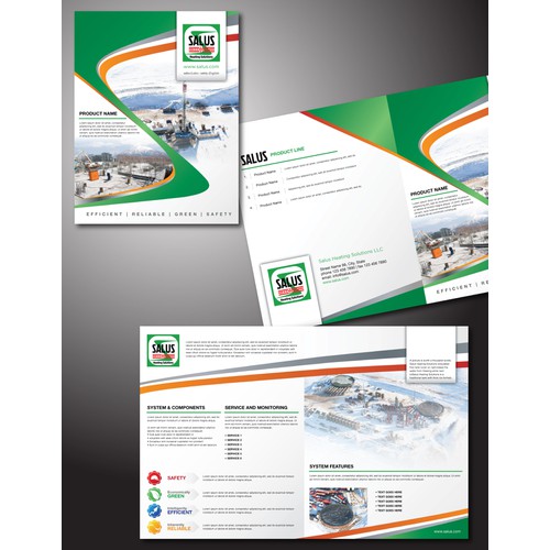 Creating a marketing brochure for a oil & gas heating services company