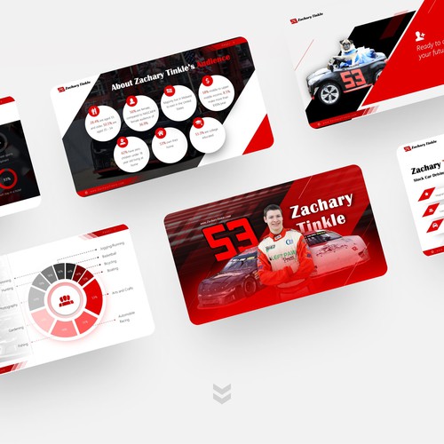 Race Car Driver Presentation Design